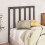 Berkfield Bed Headboard Grey 106x4x100 cm Solid Wood Pine 3