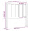 Berkfield Bed Headboard Grey 106x4x100 cm Solid Wood Pine 6