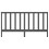 Berkfield Bed Headboard Grey 206x4x100 cm Solid Wood Pine 4