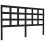 Berkfield Bed Headboard Black 165.5x4x100 cm Solid Wood Pine 2