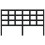 Berkfield Bed Headboard Black 165.5x4x100 cm Solid Wood Pine 3