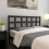 Berkfield Bed Headboard Black 165.5x4x100 cm Solid Wood Pine 5