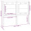 Berkfield Bed Headboard Black 125.5x4x100 cm Solid Pine Wood 6
