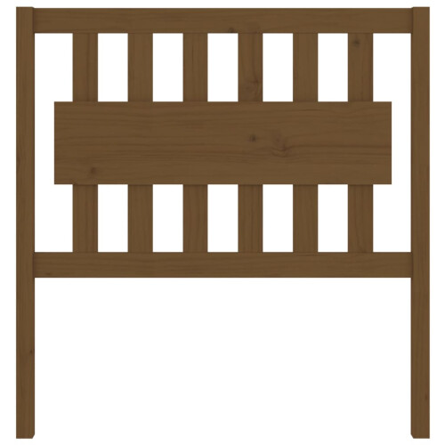 Berkfield Bed Headboard Honey Brown 95.5x4x100 cm Solid Wood Pine 2