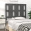 Berkfield Bed Headboard Grey 95.5x4x100 cm Solid Wood Pine 3