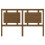 Berkfield Bed Headboard Honey Brown 155.5x4x100 cm Solid Pine Wood 4