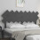 Berkfield Bed Headboard Grey 159.5x3x80.5 cm Solid Wood Pine 3