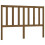 Berkfield Bed Headboard Honey Brown 126x4x100 cm Solid Wood Pine 2