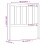Berkfield Bed Headboard Black 96x4x100 cm Solid Wood Pine 6
