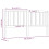 Berkfield Bed Headboard Grey 186x4x100 cm Solid Wood Pine 6