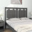 Berkfield Bed Headboard Grey 125.5x4x100 cm Solid Pine Wood 3