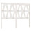 Berkfield Bed Headboard White 126x4x100 cm Solid Wood Pine 2