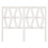 Berkfield Bed Headboard White 126x4x100 cm Solid Wood Pine 3