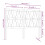 Berkfield Bed Headboard White 126x4x100 cm Solid Wood Pine 6