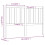 Berkfield Bed Headboard Grey 156x4x100 cm Solid Wood Pine 6