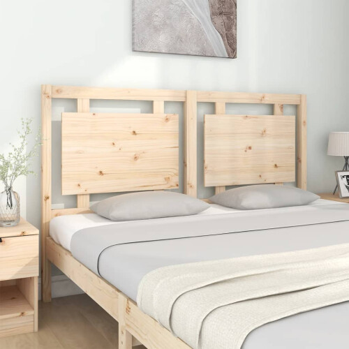Berkfield Bed Headboard 155.5x4x100 cm Solid Pine Wood 2