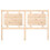 Berkfield Bed Headboard 155.5x4x100 cm Solid Pine Wood 4