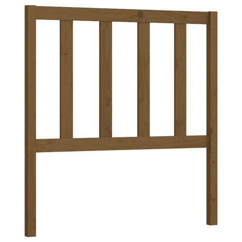 Berkfield Bed Headboard Honey Brown 96x4x100 cm Solid Wood Pine 1