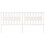 Berkfield Bed Headboard White 205.5x4x100 cm Solid Wood Pine 3