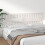Berkfield Bed Headboard White 205.5x4x100 cm Solid Wood Pine 4