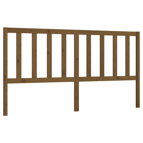 Berkfield Bed Headboard Honey Brown 186x4x100 cm Solid Wood Pine 1