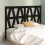 Berkfield Bed Headboard Black 126x4x100 cm Solid Wood Pine 4