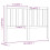 Berkfield Bed Headboard Honey Brown 156x4x100 cm Solid Wood Pine 6