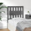 Berkfield Bed Headboard Grey 80.5x4x100 cm Solid Wood Pine 4