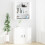 Berkfield Wall Cabinet White 80x33x80 cm Engineered Wood 7