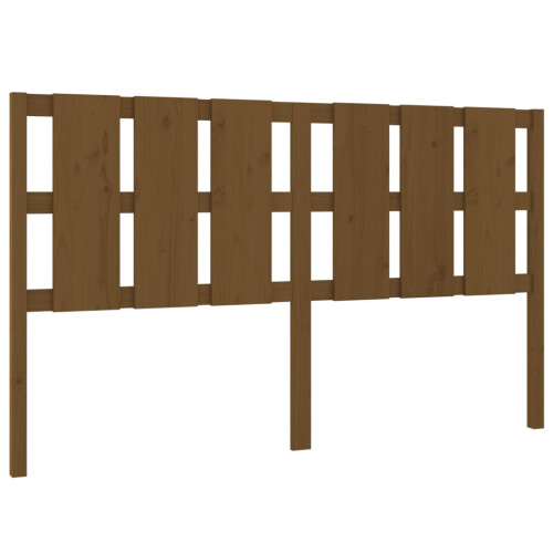 Berkfield Bed Headboard Honey Brown 185.5x4x100 cm Solid Wood Pine 1