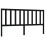 Berkfield Bed Headboard Black 206x4x100 cm Solid Wood Pine 2