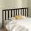 Berkfield Bed Headboard Black 206x4x100 cm Solid Wood Pine 3