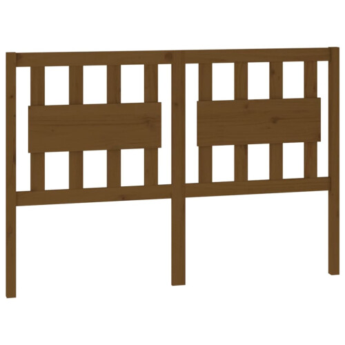 Berkfield Bed Headboard Honey Brown 145.5x4x100 cm Solid Wood Pine 1