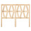Berkfield Bed Headboard 141x4x100 cm Solid Wood Pine 3