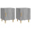 Berkfield Bedside Cabinets 2 pcs Grey Sonoma Engineered Wood 2