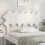 Berkfield Bed Headboard White 132x3x81 cm Solid Wood Pine 3
