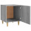 Berkfield Bedside Cabinets 2 pcs Grey Sonoma Engineered Wood 6