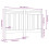 Berkfield Bed Headboard Grey 146x4x100 cm Solid Wood Pine 6
