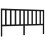 Berkfield Bed Headboard Black 186x4x100 cm Solid Wood Pine 2