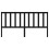 Berkfield Bed Headboard Black 186x4x100 cm Solid Wood Pine 4