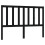Berkfield Bed Headboard Black 166x4x100 cm Solid Wood Pine 2