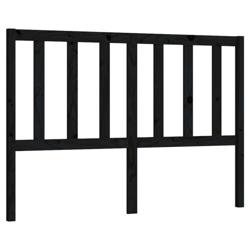 Berkfield Bed Headboard Black 166x4x100 cm Solid Wood Pine 1