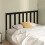 Berkfield Bed Headboard Black 166x4x100 cm Solid Wood Pine 3