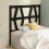 Berkfield Bed Headboard Black 81x4x100 cm Solid Wood Pine 4