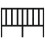 Berkfield Bed Headboard Black 166x4x100 cm Solid Wood Pine 4