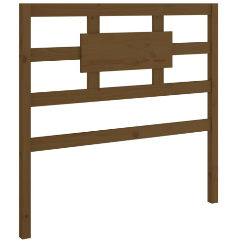 Berkfield Bed Headboard Honey Brown 80.5x4x100 cm Solid Wood Pine 1