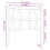 Berkfield Bed Headboard Black 81x4x100 cm Solid Wood Pine 6