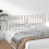 Berkfield Bed Headboard White 185.5x4x100 cm Solid Wood Pine 4