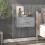 Berkfield Wall-mounted Bedside Cabinets 2 pcs Grey Sonoma 3
