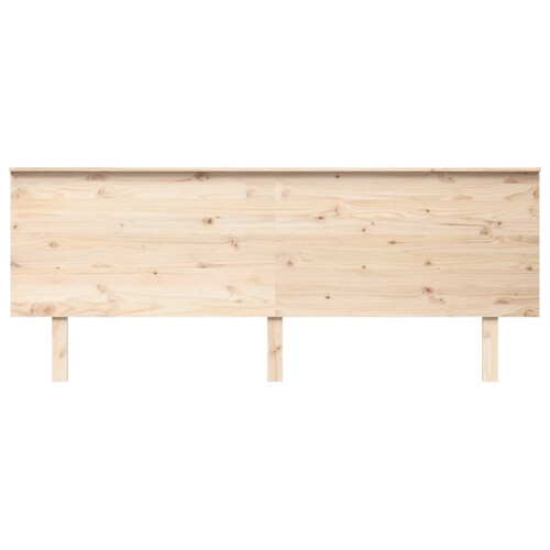 Berkfield Bed Headboard 204x6x82.5 cm Solid Wood Pine 2